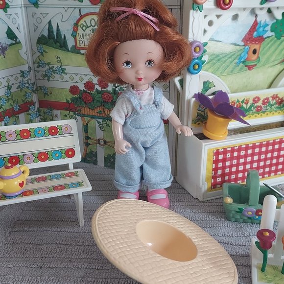 Mary Engelbreit Doll 1997  Rosie's Garden Play Set ME INK 5" Vtg - Picture 6 of 14